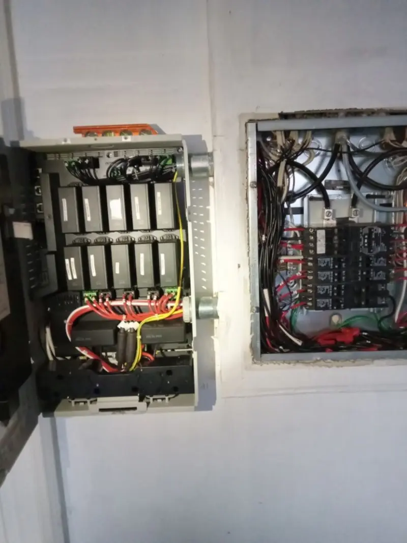 Electrical panel upgrade completed for Security Camera Wiring in Lake Arrowhead
